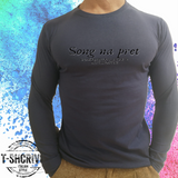 T-shirt Song na pret Manica lunga