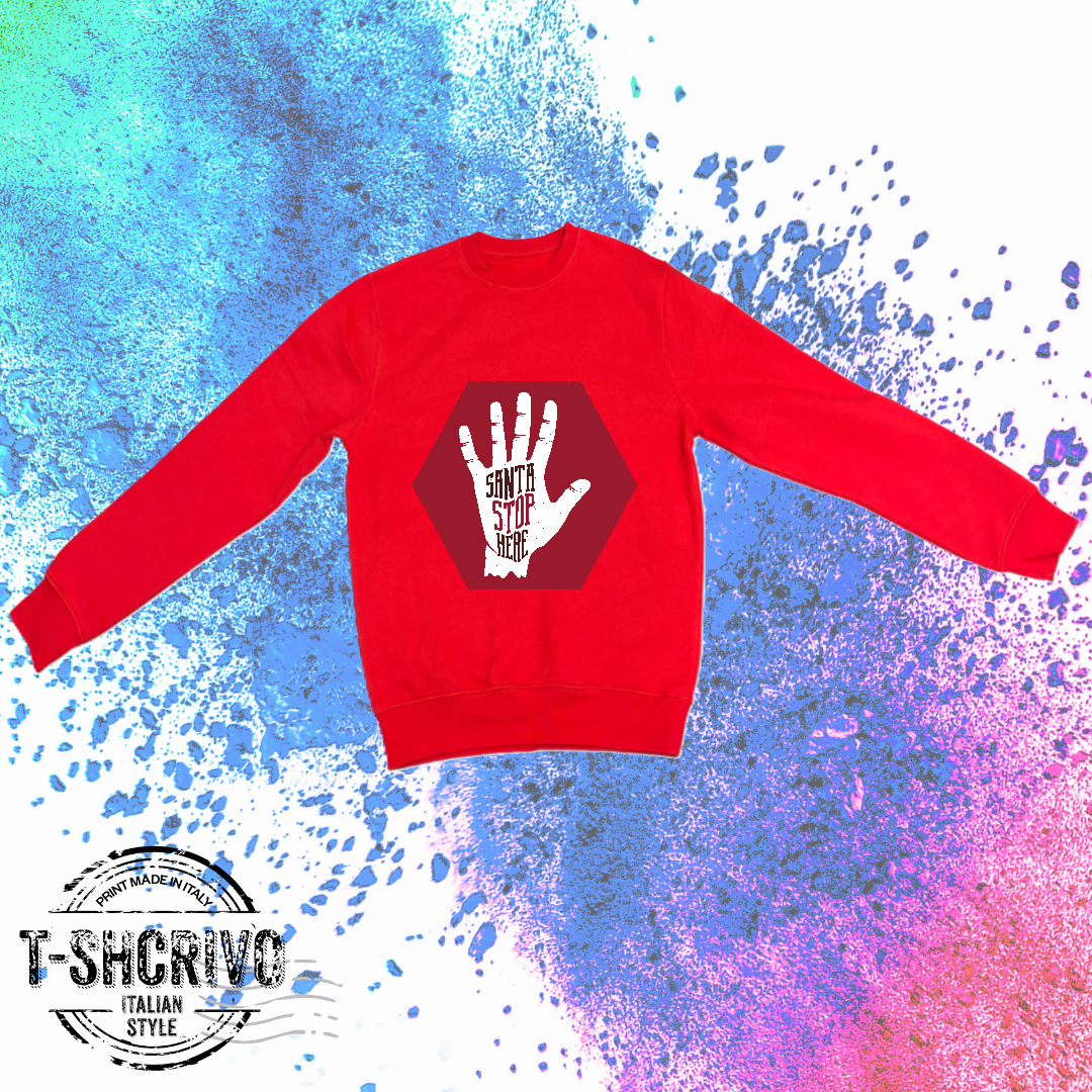 Santa stop Unisex  e misure bambino